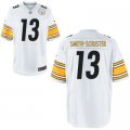 Youth NFL Nike Pittsburgh Steelers #13 JuJu Smith-Schuster White Game Jerseys