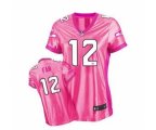 nike women nfl seattle seahawks #12 fan pink [nike love]