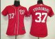 women Baseball Jerseys washington nationals #37 strasburg red