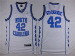 Men's North Carolina Tar Heels #42 Jerry Stackhouse 2016 White Swingman College Basketball Jersey