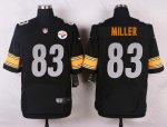 nike pittsburgh steelers #83 miller black elite jerseys