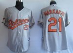 Baseball Jerseys baltimore orioles #21 markakis grey(cool base)