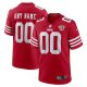 New San Francisco 49ers Red With 75th Anniversary Football Jerseys