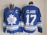 NHL Toronto Maple Leafs #17 Wendel Clark blue Throwback Stitched