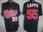 Baseball Jerseys minnesota twins #55 capps blue