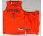 nba new york knicks #8 smith orange [revolution 30 swingman Suit