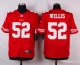nike san francisco 49ers #52 willis red elite jerseys
