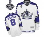 nhl los angeles kings #8 doughty white-purple [2014 stanley cup]