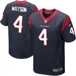 Men's NFL Houston Texans #4 Deshaun Watson Nike Navy 2017 Draft Pick Elite Jersey