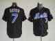 Baseball Jerseys new york mets #7 reyes black(2009 logo)