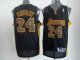 nba los angeles lakers #24 kobe bryant black and yellow jerseys