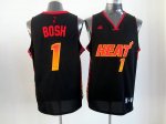 nba miami heat #1 bosh black jerseys [limited edition]