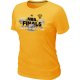 women nba oklahoma city thunder yellow T-Shirt [2012 Champions]