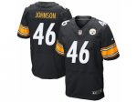Nike Pittsburgh Steelers #46 Will Johnson Black elite Jerseys