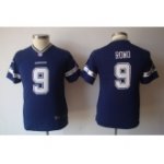 youth nike nfl dallas cowboys #9 romo blue jerseys