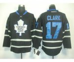 nhl toronto maple leafs #17 clark black jerseys