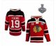 nhl chicago blackhawks #19 toews red [pullover hooded sweatshirt