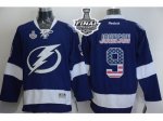 NHL Tampa Bay Lightning #9 Tyler Johnson Blue USA Flag Fashion 2