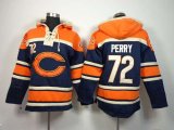 nike nfl chicago bears #72 perry orange-blue [pullover hooded sw