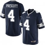 Men's Nike Dallas Cowboys #4 Dak Prescott Navy Blue Team Color Limited NFL Jersey