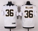 nike new orleans saints #36 williams white elite jerseys