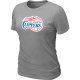women nba los angeles clippers big & tall primary logo L.grey T-