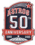 mlb houston astros 50th anniversary patch sewn on sleeves