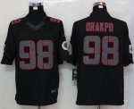 nike nfl washington redskins #98 orakpo black [nike limited]