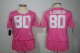 nike women nfl houston texans #80 a.johnson pink [breast cancer