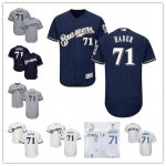 Baseball Milwaukee Brewers #71 Josh Hader Stitched Cool Base And Flex Base Jersey