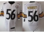 nike nfl pittsburgh steelers #56 woodley elite white jerseys
