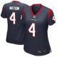 Women NFL Houston Texans #4 Deshaun Watson Nike Navy 2017 Draft Pick Game Jersey