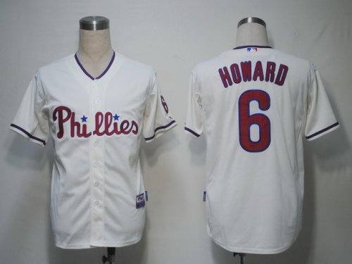 Baseball Jerseys philadephia phillies #6 hoeard cream[cool base]