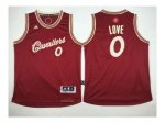 youth nba cleveland cavaliers #0 kevin love red 2015-2016 christ