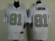 nike nfl oakland raiders #81 t.brown elite white [number silver]