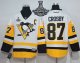 Men Pittsburgh Penguins #87 Sidney Crosby White New Away 2017 Stanley Cup Finals Champions Stitched NHL Jersey