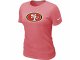 Women San Francisco 49ers Pink Logo T-Shirt