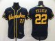 Men's Milwaukee Brewers #22 Christian Yelich New Navy 2020 Stitched Baseball Jersey