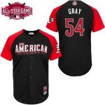 Royals #54 Mike gray Black 2015 All-Star American League Stitche