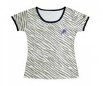 nike Detroit Lions Chest embroidered logo women Zebra stripes T-
