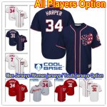 Baseball Washington Nationals All Players Option Stitched Cool Base Jersey
