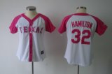 women texans rangers #32 hamilton white and pink(2012 new)cheap