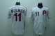 Baseball Jerseys philadelphia phillies #11 mccarver m&n white(re