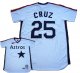 men's mlb houston astros #25 Jose Cruz white m&n new cool base jerseys