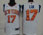 youth nba new york knicks #17 jeremy lin white cheap jerseys