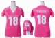 nike women nfl denver broncos #18 manning pink jerseys [draft hi