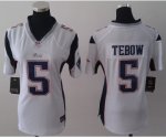 nike women nfl new england patriots #5 tebow white [tebow]