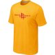 nba houston rockets big & tall primary logo yellow T-Shirt