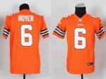 nike youth nfl cleveland browns #6 hoyer orange jerseys