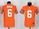 nike youth nfl cleveland browns #6 hoyer orange jerseys